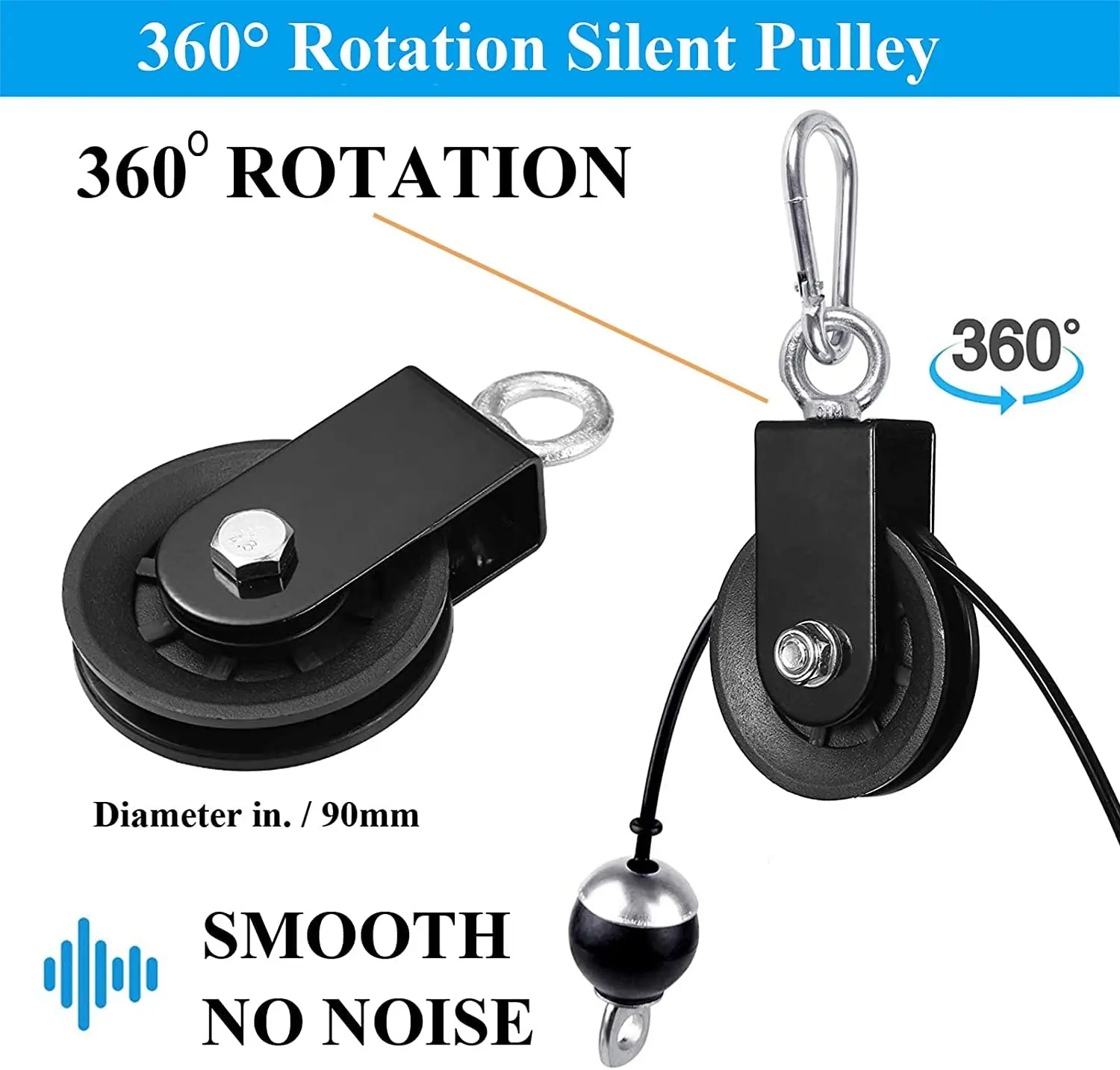 Cable Pulley System For Exercise Upgraded DIY Fitness Pulley Cable Cable pulley system for exercise upgraded diy fitness pulley cable