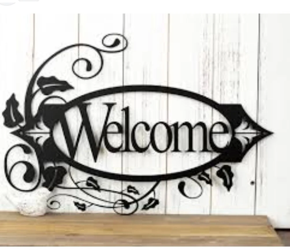 Metal Wire Frame Sweet Home Metal Letter Living Room Bedroom Home