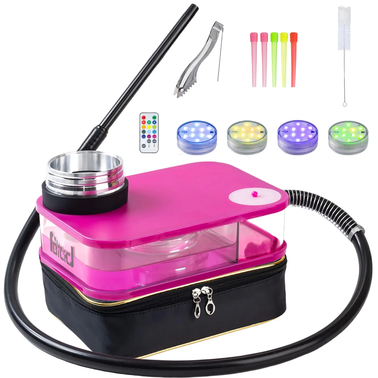 NBILIC Portable Pink Hookah