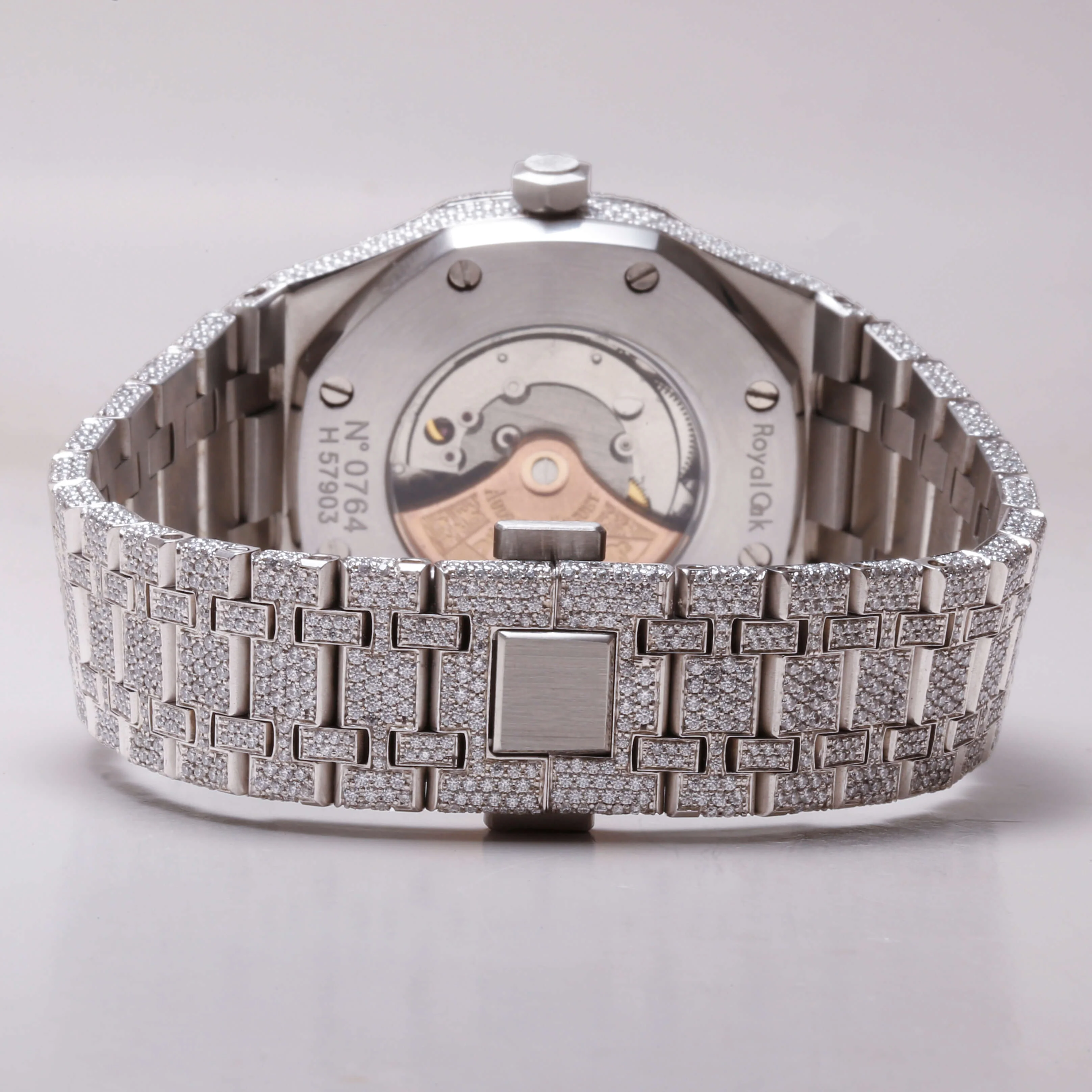 Stunning Full Iced Out Moissanite Diamonds Exquisite Diamond Watch For