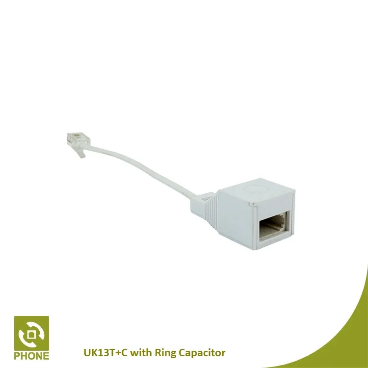 Uk To Rj11 Adapter With Ring Capacitor Buy Rj11 Male To Bt431a Female