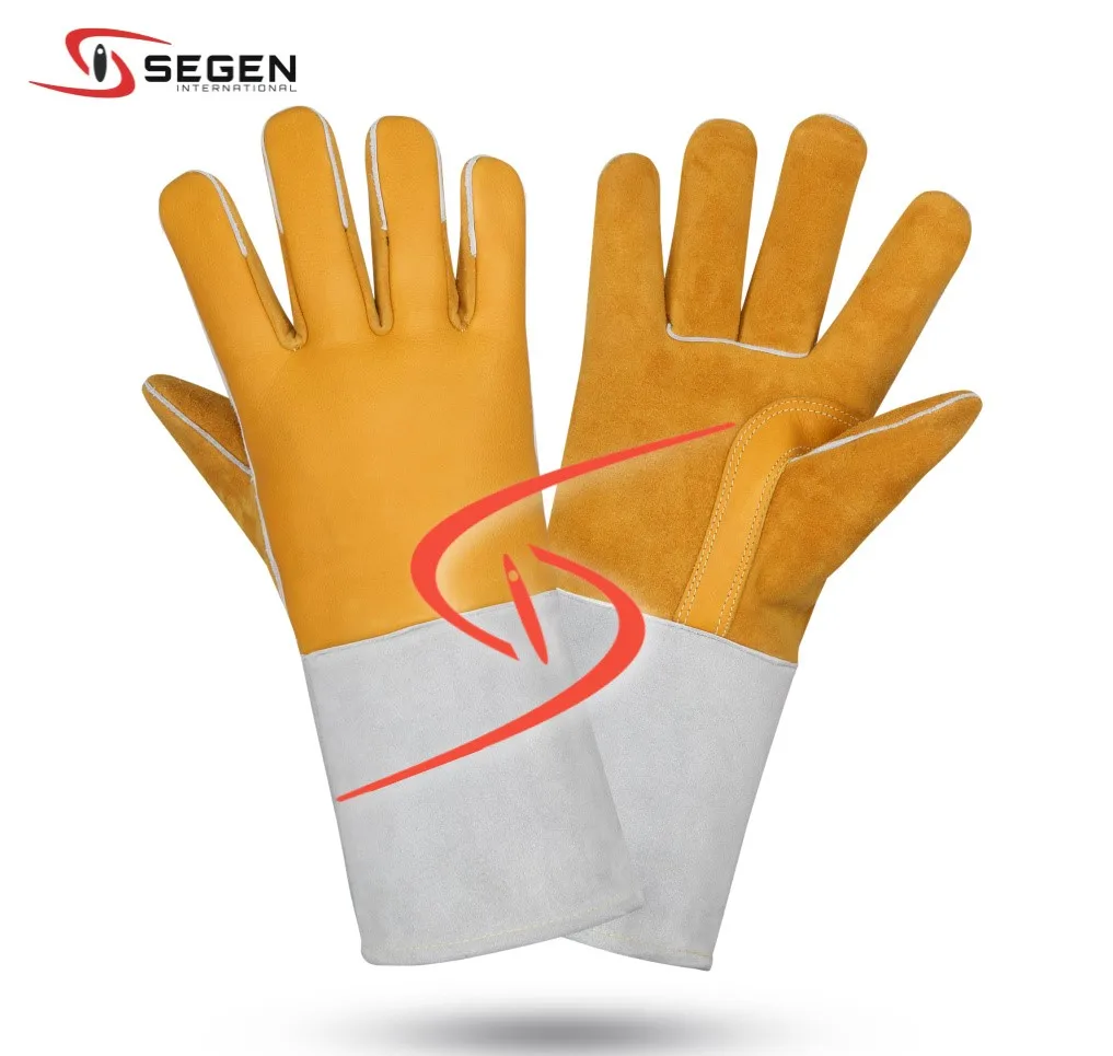 Top Grain Tig Welding And Plasma Cutting Gloves/argon Welding Gloves