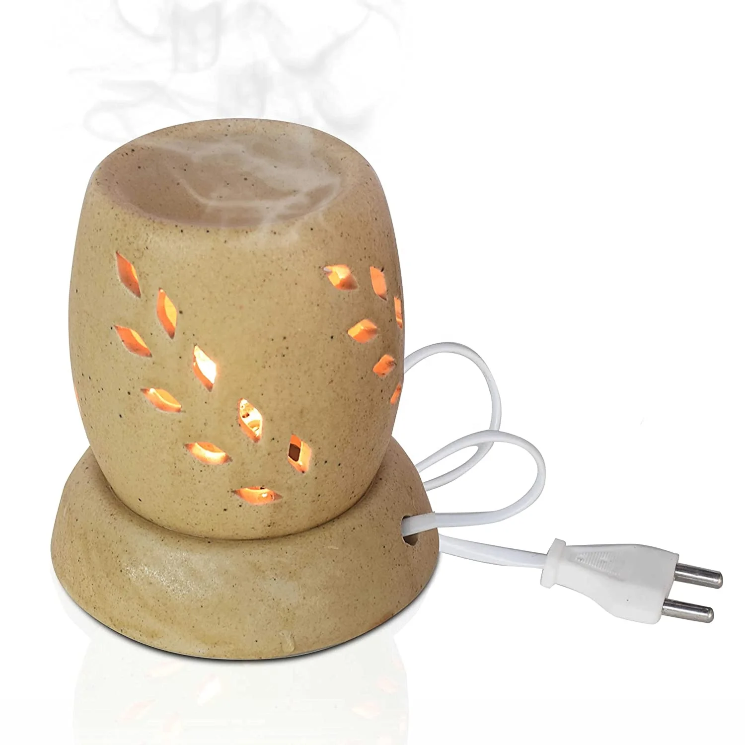 Pure Source India Ceramic Electric Aroma Diffuser Oil Burner/oil Warmer