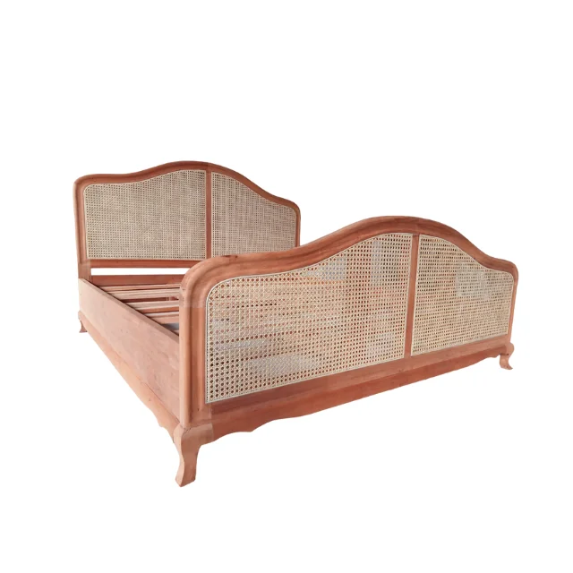 Indonesia High Quality Wood And Rattan Bed For Hotel And Villa Buy