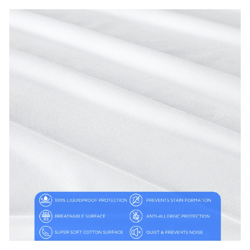 Hot Sale Pillow Case Waterproof Pillow Case Protector Washable Soft Microfiber Luxury Surface