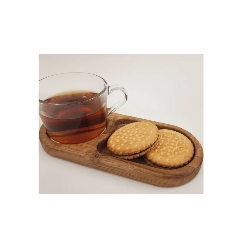 Mango Wood Platter In The Shape Of Pizza Server Printed And Enamel And