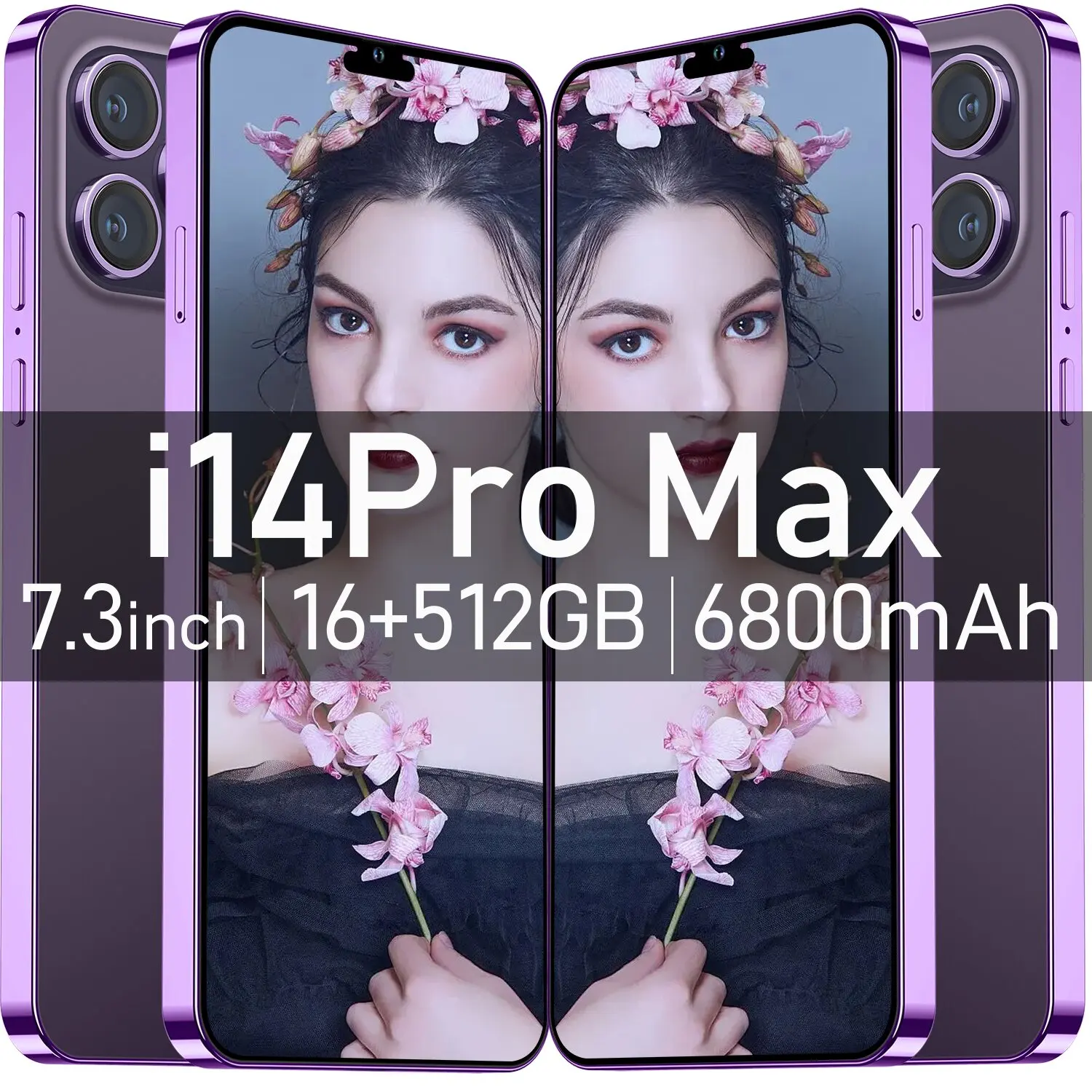 Hot Selling I Phone14 Pro Max 4+64gb 7.3 Inch 14 Pro Max Full Display ...
