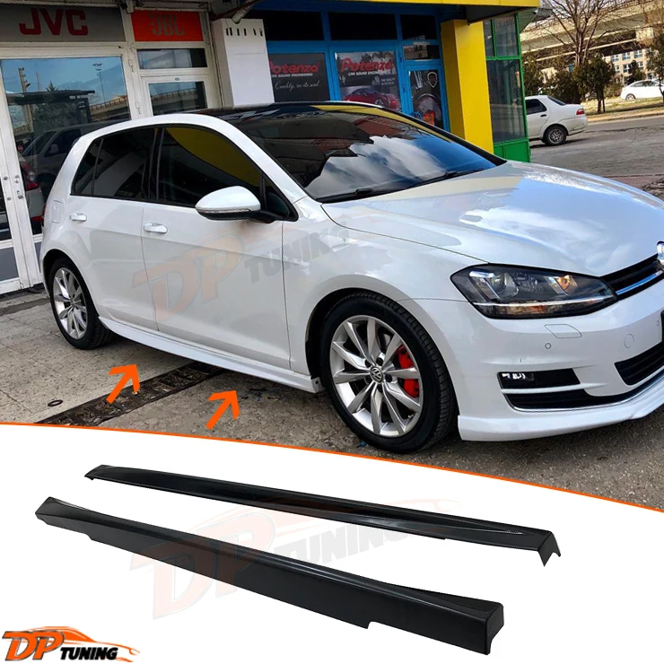 V.w Golf Mk7 And Mk7.5 Facelift 2012202 Aero Style Side Skirt Raw Or