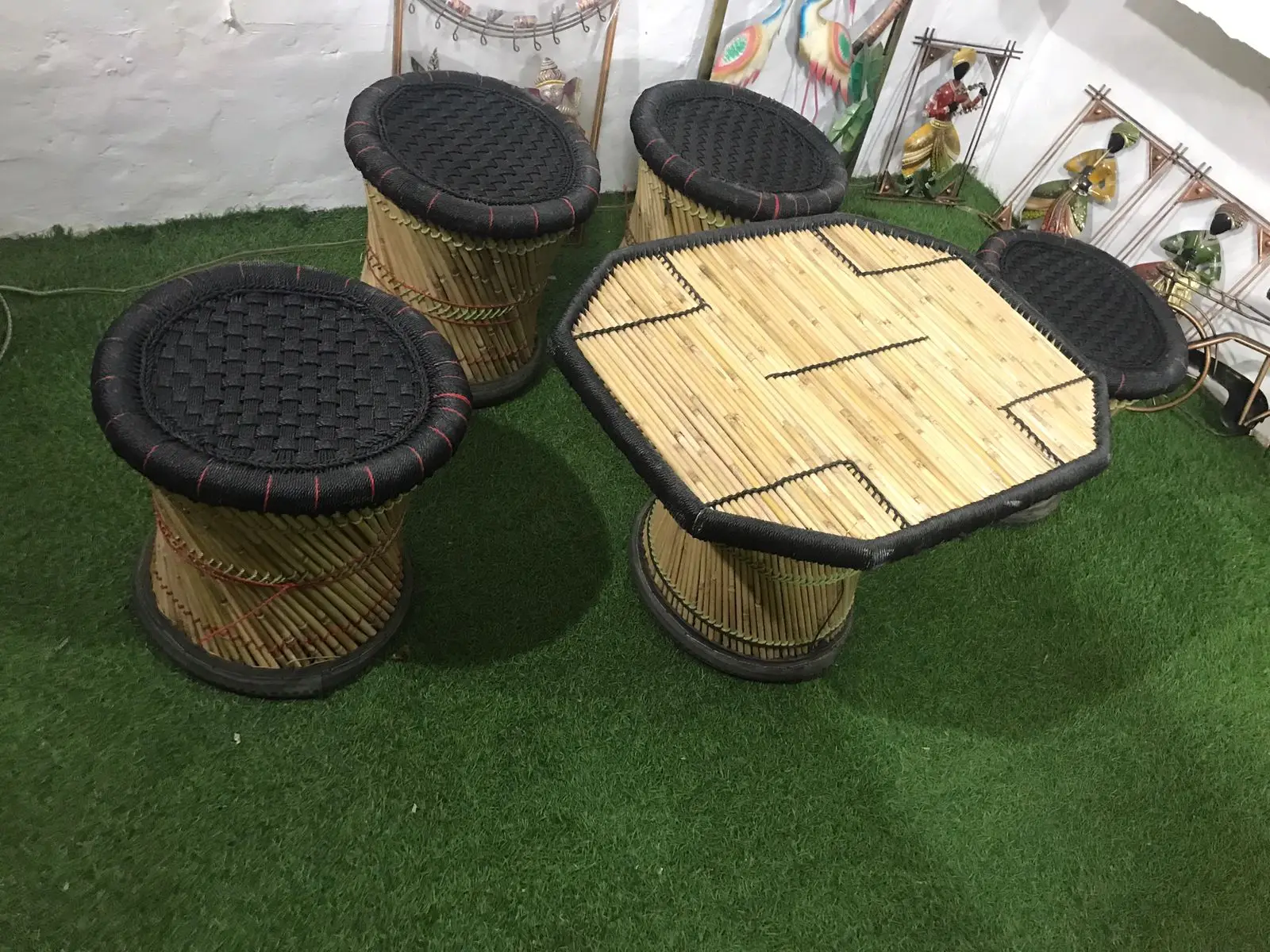 New Design Bamboo Table Furniture For Indoor Outdoor Living Areas