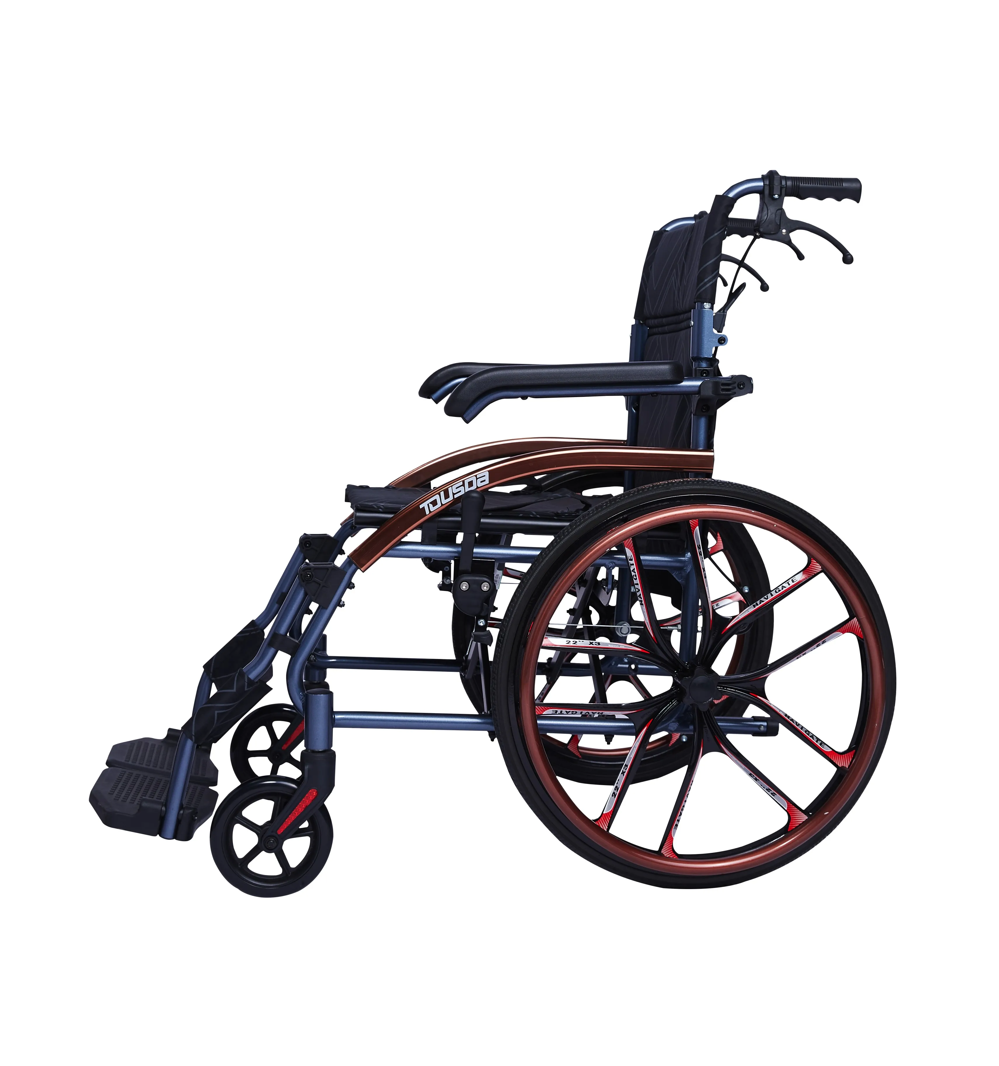 Q05laj 20 Mag Wheelchair Manufacturer Factory Price Manual Folding