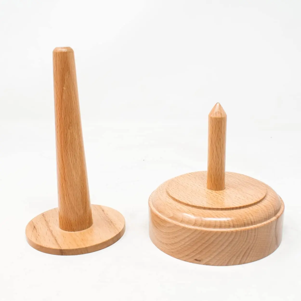 Wood Yarn Holder With Twirling Mechanism Classic Fancy Wooden Holders