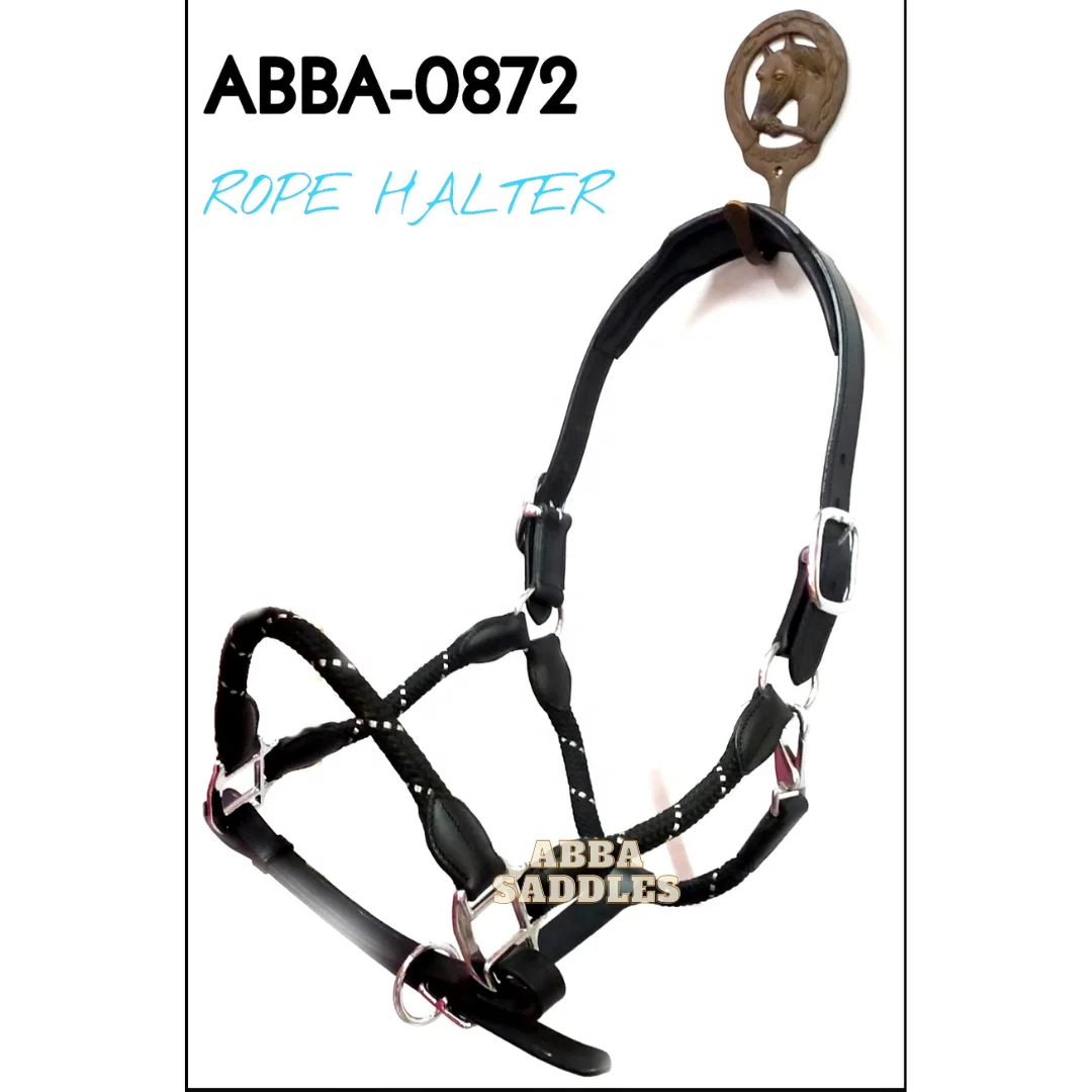 Western Halter With Cowhide Design Customized Crystal Horse Halter