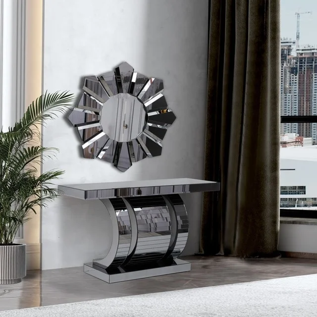 Light Luxury Hallway Decoration - Crushed Diamond Console Table