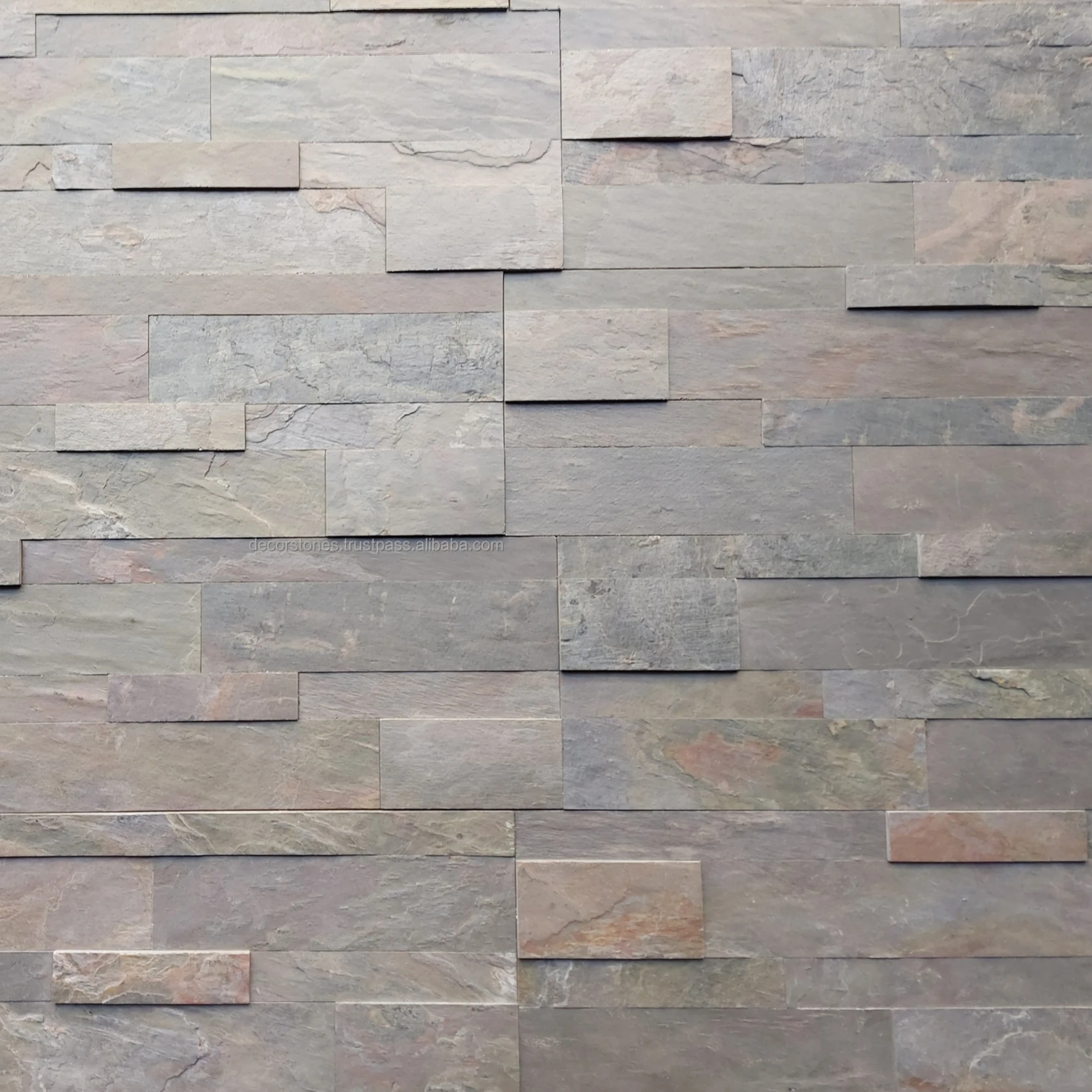 Kund Multicolor Flexible Slate Veneer Sheet Peel And Stick Self