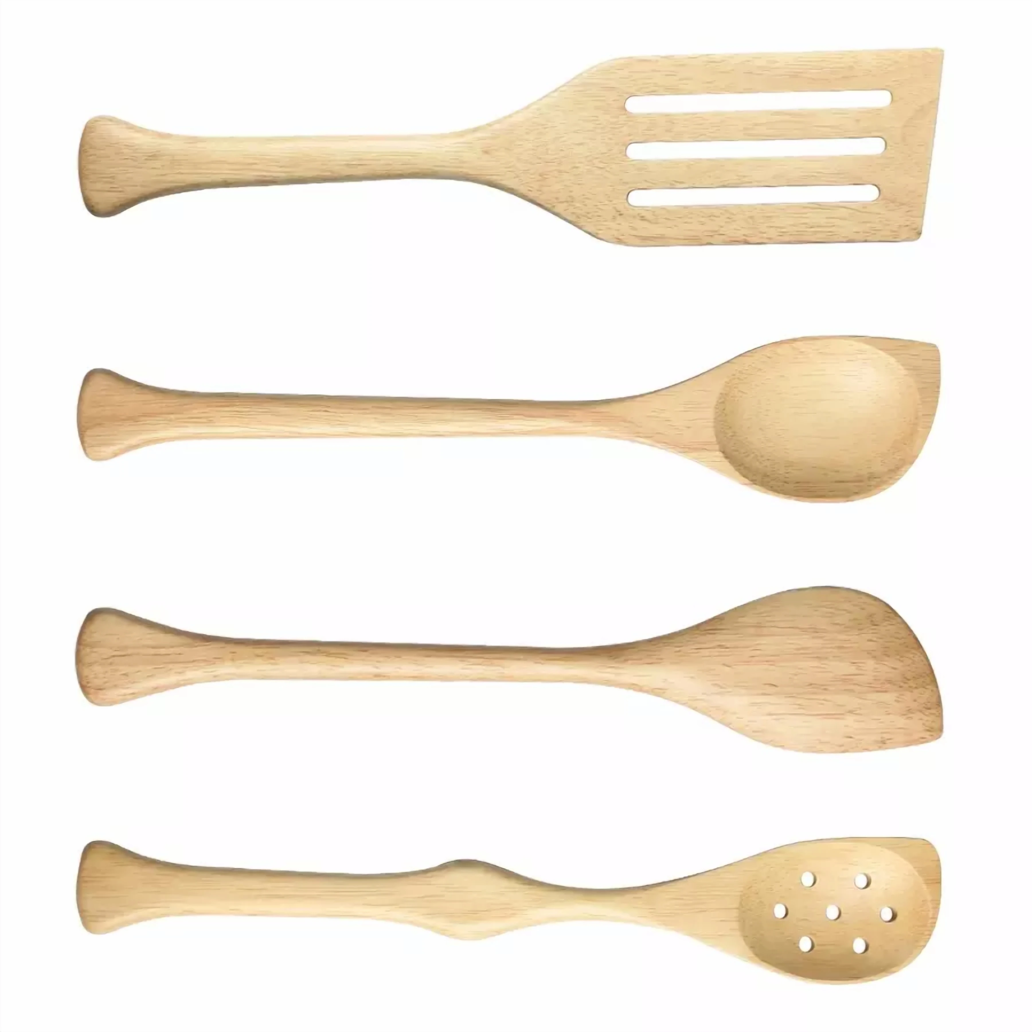 Handmade Wood Kitchen Utensil Set For Cooking Acacia Wood Cooking Spoon