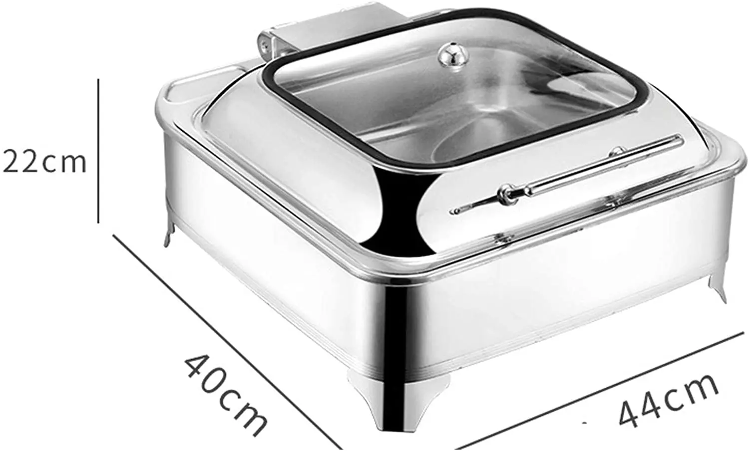 Luxury Food Warmer Chafing Dish Buffet Ware Stainless Steel Induction Chafer Chafing Dish King