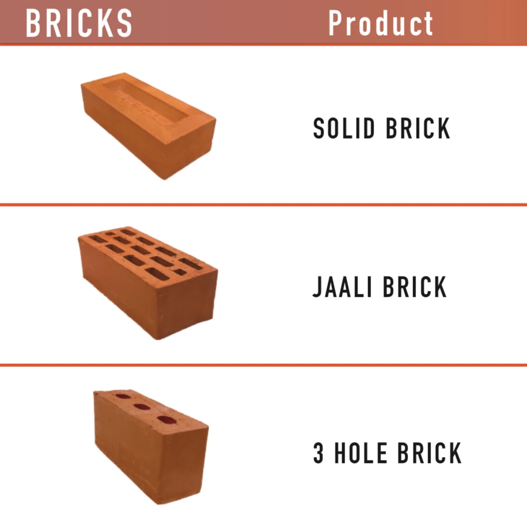 Terracotta Clay Bricks - Durable, High Strength Red Bricks