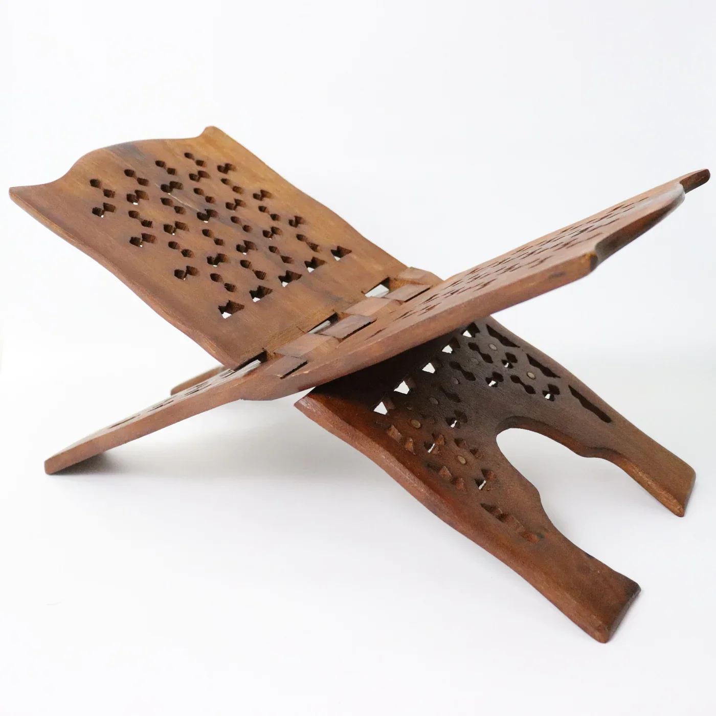 Religious Carved Wooden Holder Quran Bible Geeta Holy Books Holder