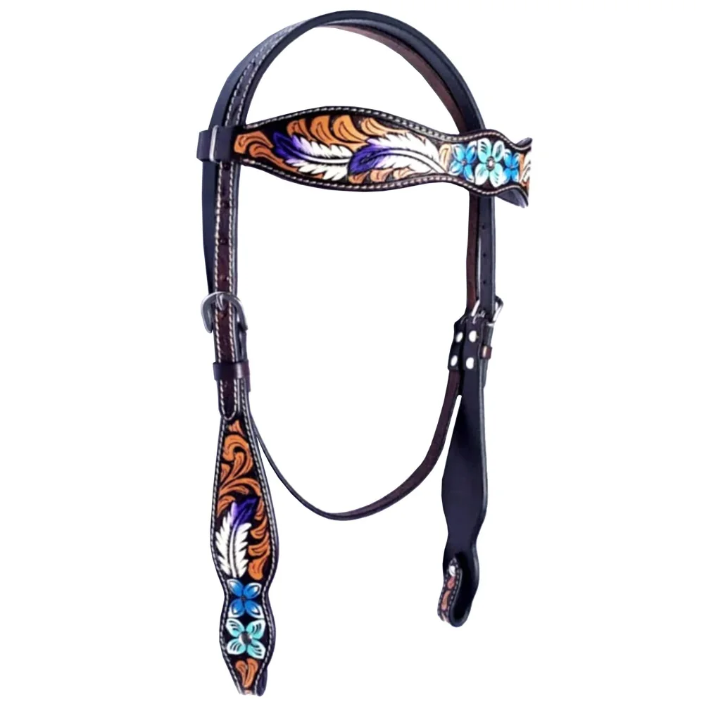 Western Show Headstall & Breast Collar Set Premium Cowhide Lightweight Trending Designs Seasonal