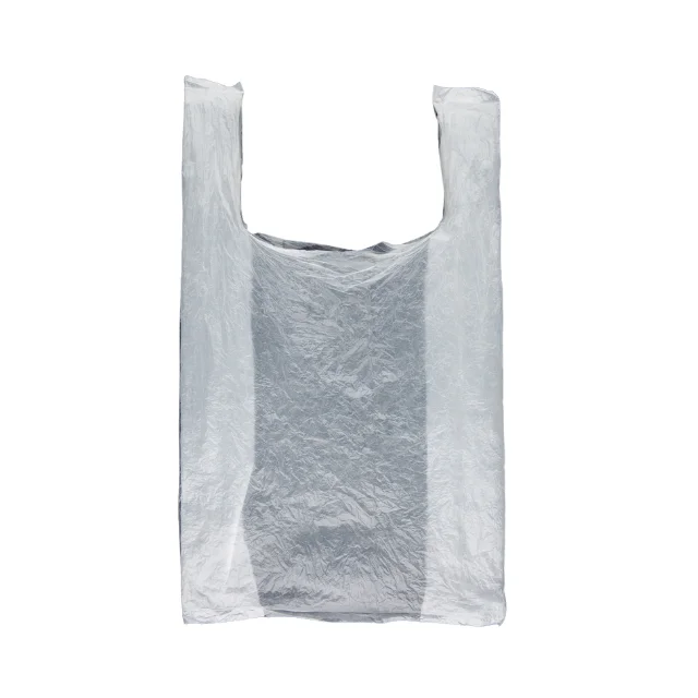 Tshirt Bag Supermarket Black Plastic Trash Bags Custom Packaging Bag