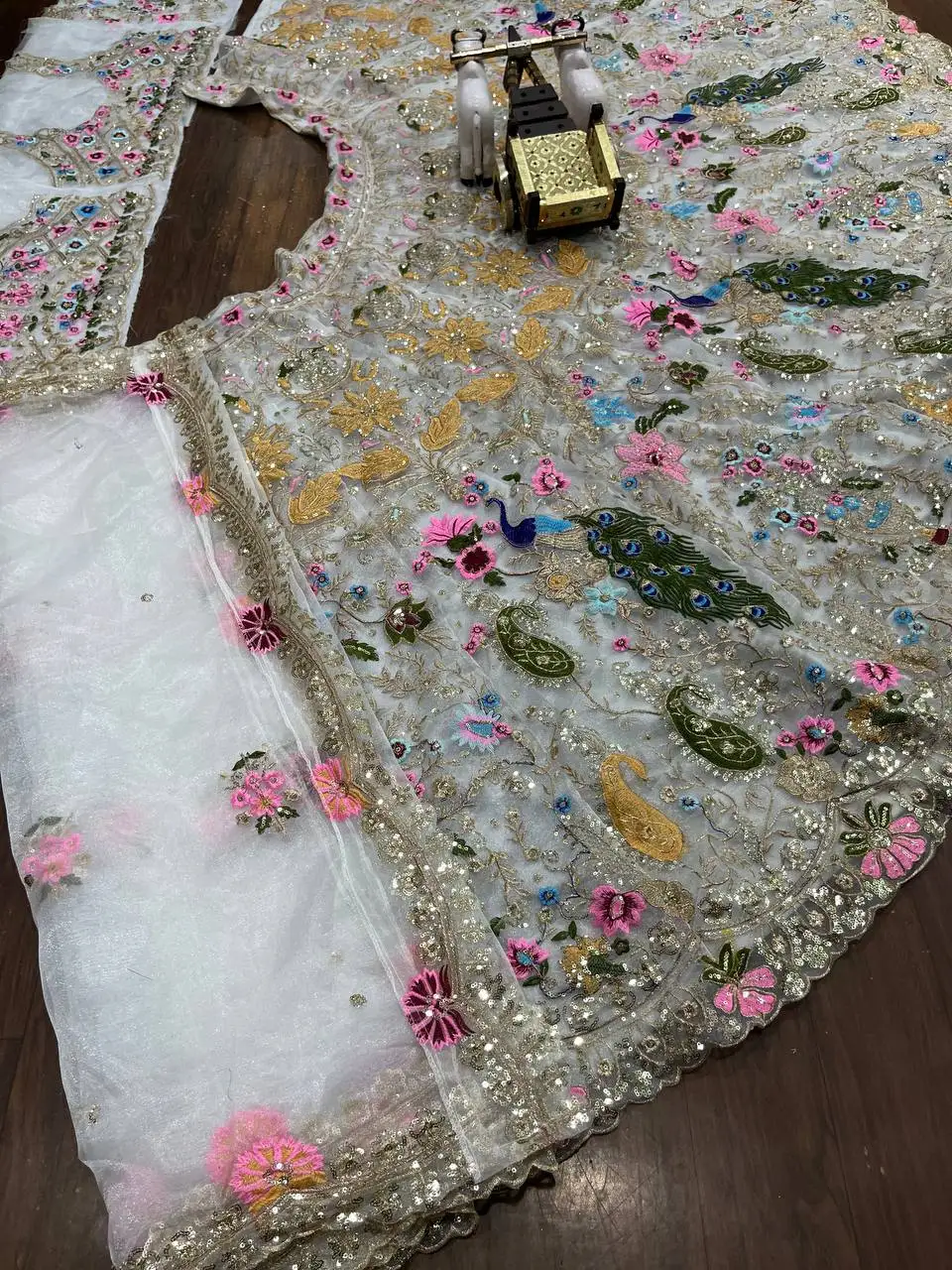 Jimmy Chu With Embroidery Sequins Work With Cancan & Canvas Patta Lehenga Choli
