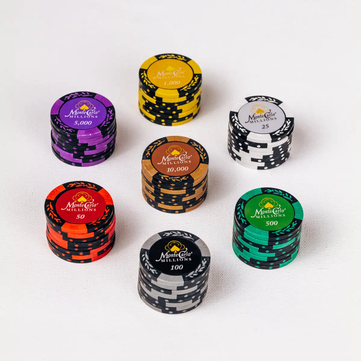 High Quality Poker Chips With Customisable Colour And Logo Inlay 12gm ...