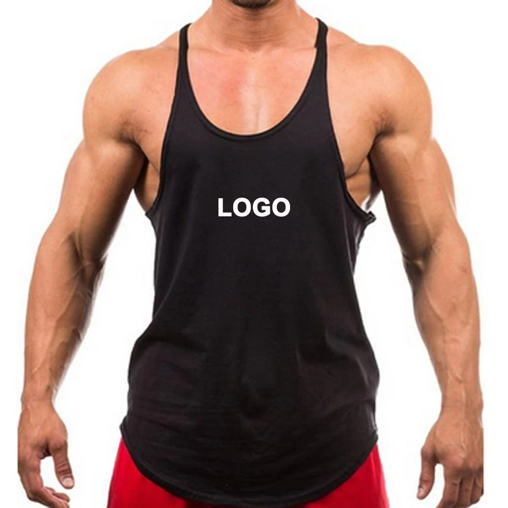 Wholesale Stringer Men's Blank Stringer Y Back Bodybuilding Gym Tank Tops Buy Men's Tank Tops