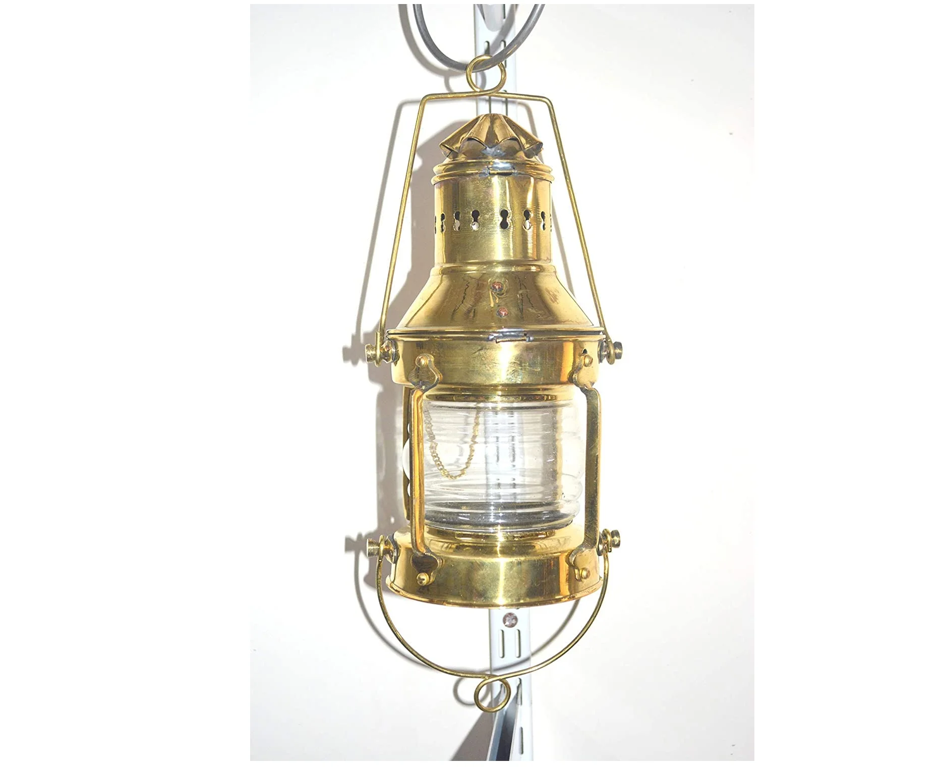 Brass Hanging Ship Oil Lamp Leeds Burton Nautical Maritime 11inch Ship