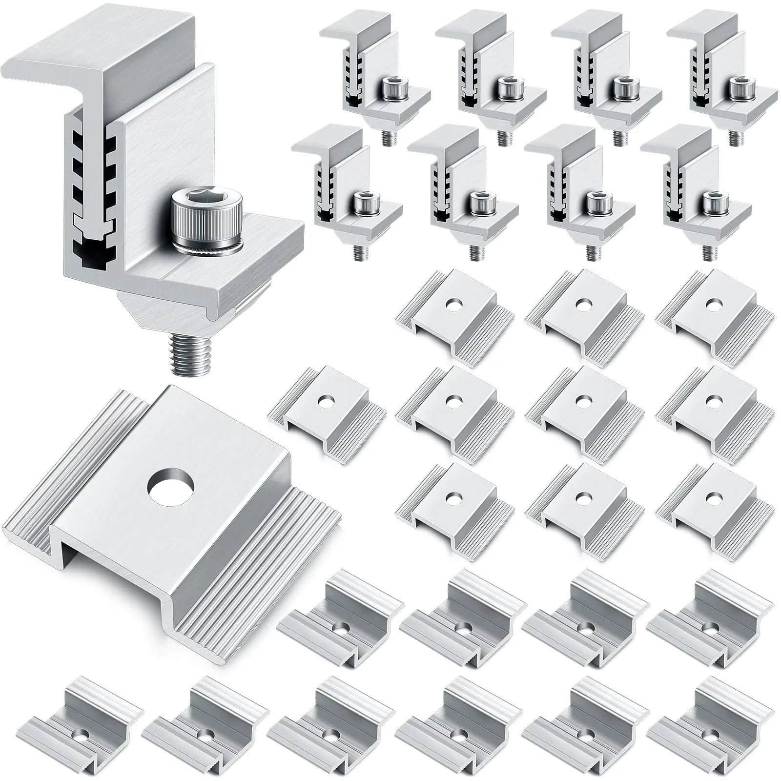 Zhengmy 1.06 Inch Solar Panel Bracket Aluminum