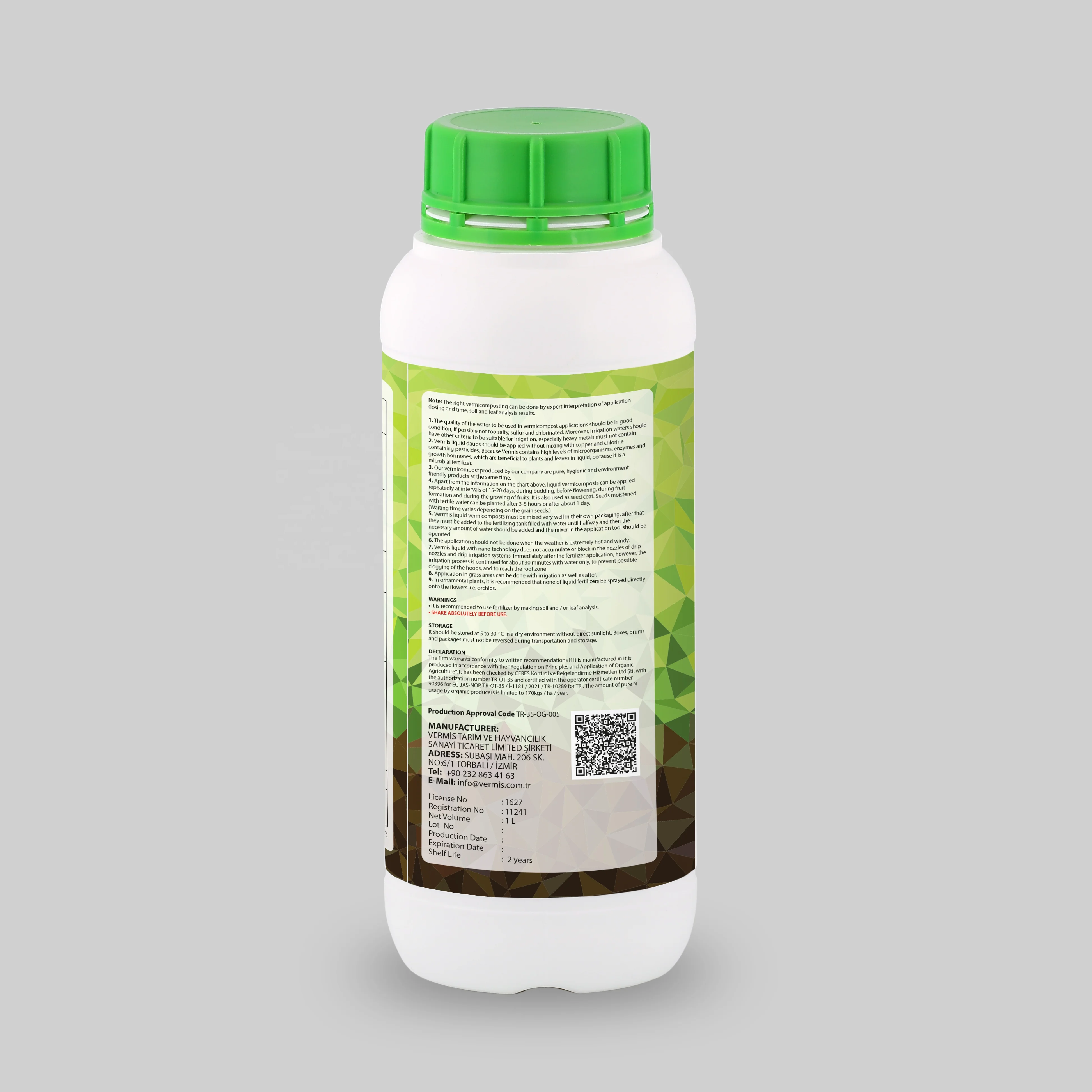 1 L Vermis Liquid Fertilizer High Quality Biological