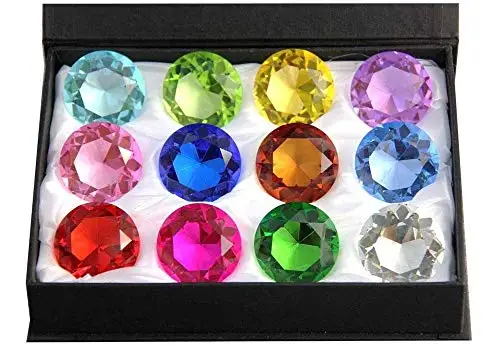 Multicolor Glass Crystal Paperweight