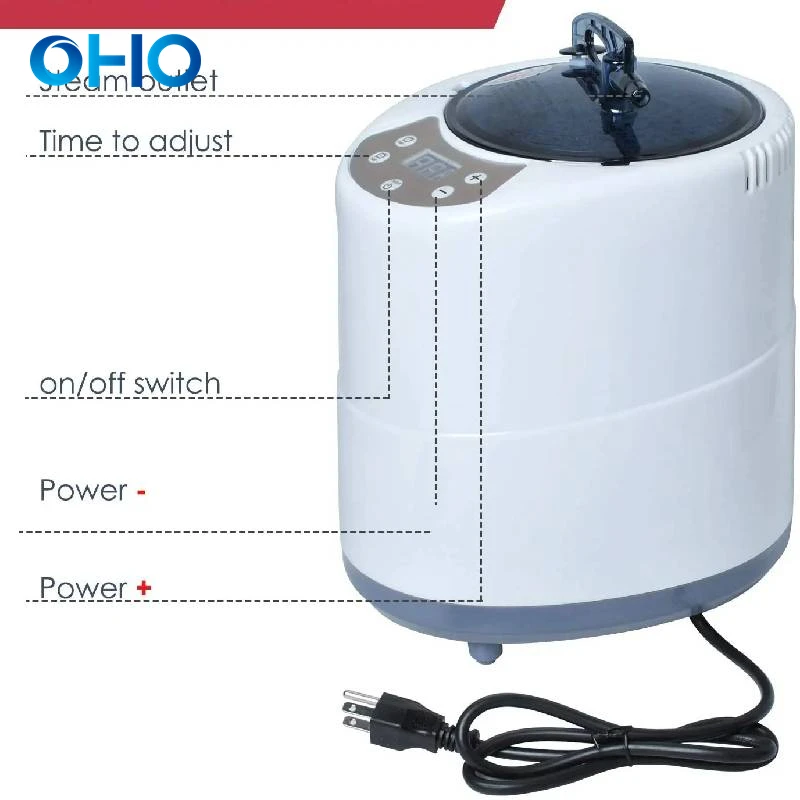 OHO Steam Generator for Sauna Room 220V 2000W Larger Capacity 4.2L Steamer Pot for Steam Sauna factory