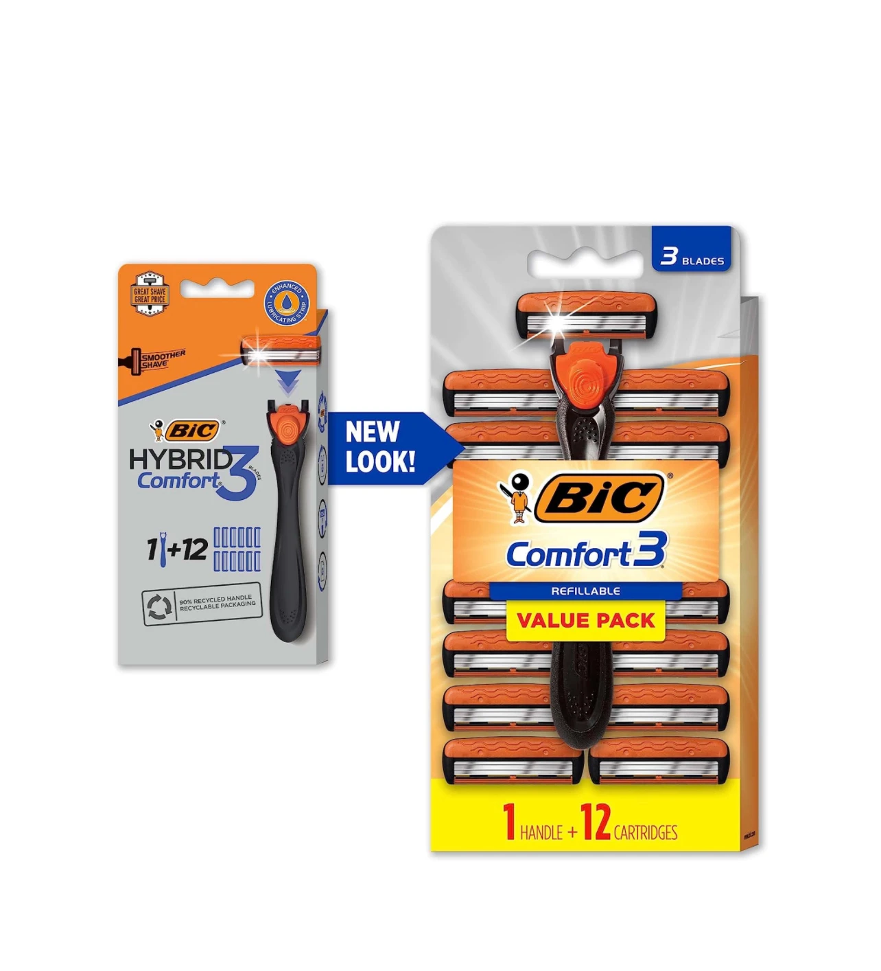 Best Shaving Bic Comfort 3 Refillable Disposable Razors For Men,1