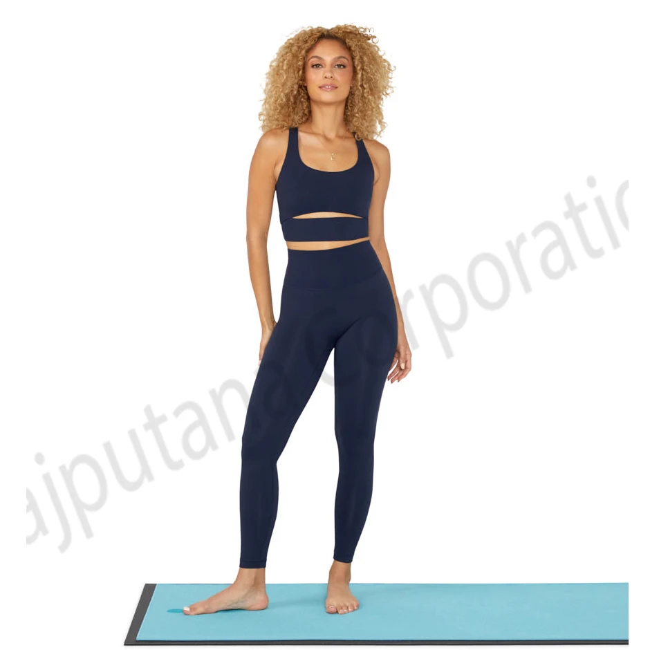 Two Piece Yoga Suit Sleeveless Crop Top Set For Women 2023 Fitness