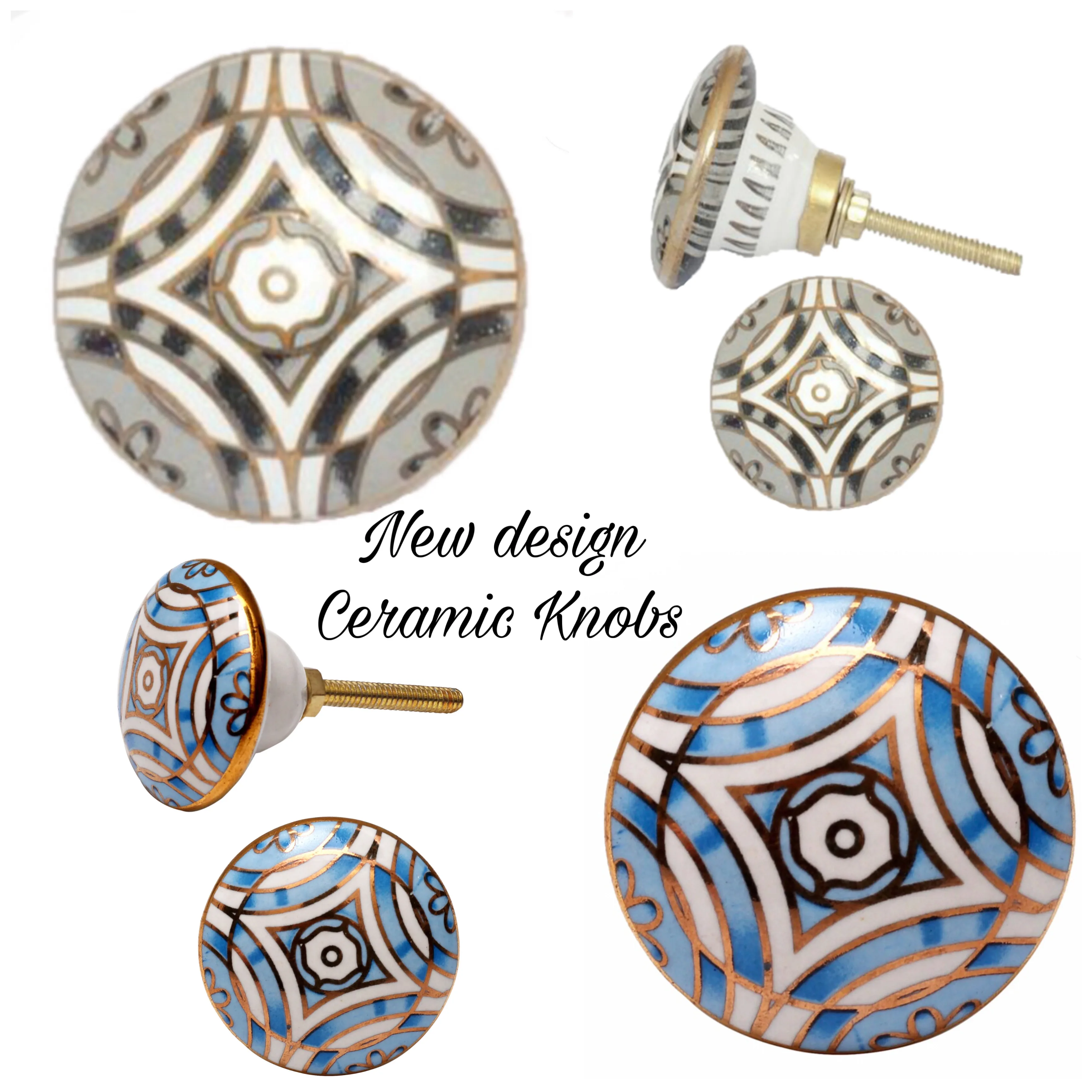 Direct Craftsman And Factory Price Mixed Colour Ceramic Knobs Drawer