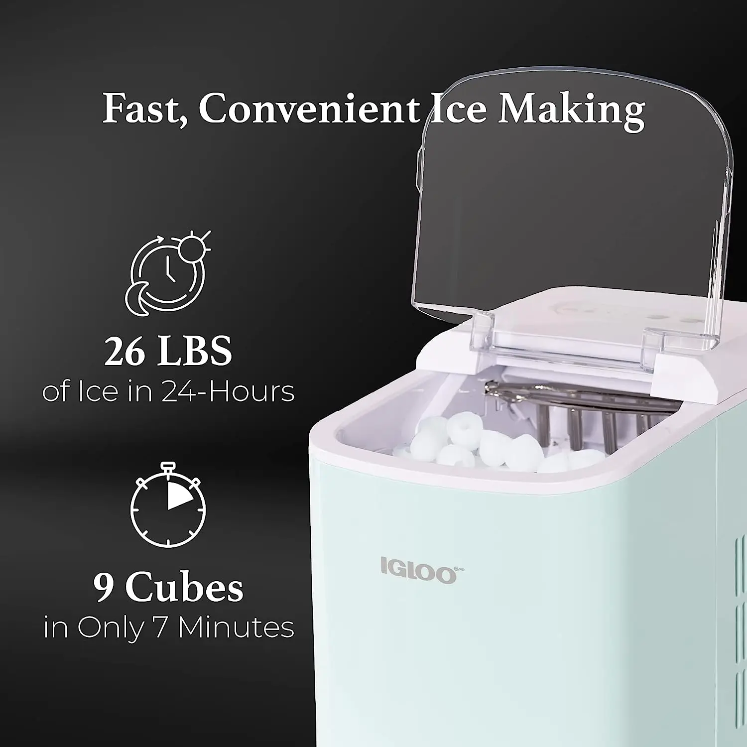 Nugget Ice Maker Countertop Pebble Ice Maker Portable Ice Machine