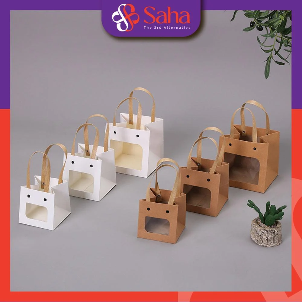 Customize Design Kraft Fancy Paper Bags Custom Oem Printing Craft Bag