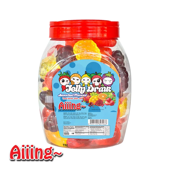 Aiiing Fruit Jelly Drink Tik Tok Fruit Shaped Jelly Grapes,strawberry 