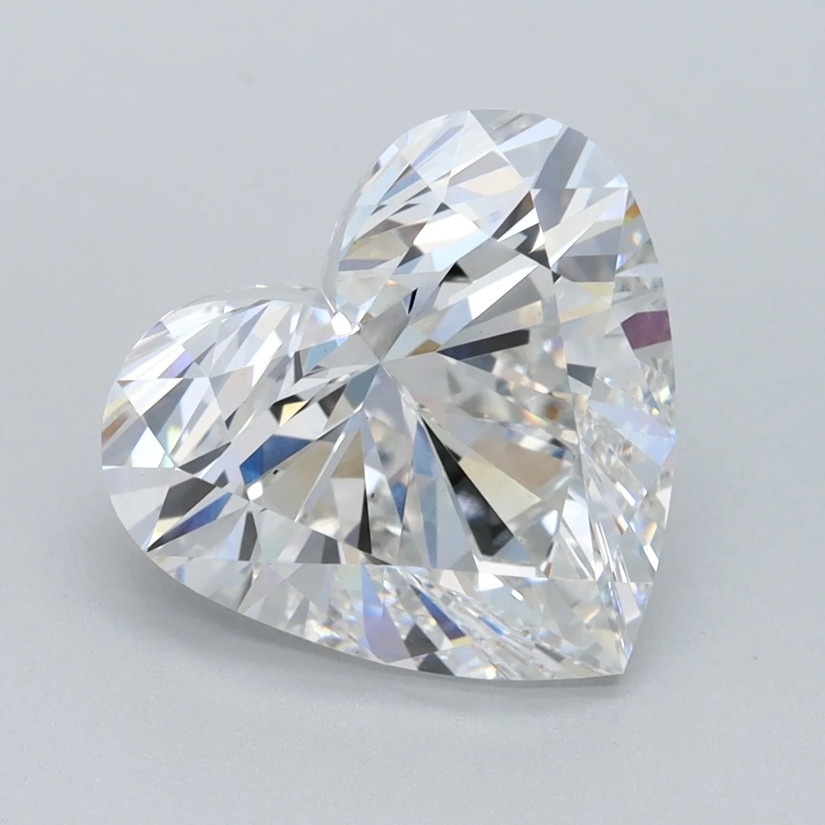 Igi Heart Loose Shape Lab Grown Diamonds 4.3 Carat Lab Diamond F Color