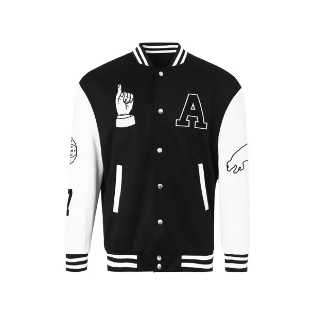 Custom High Quality Long Sleeve Baseball Jacket For Men Custom Logo