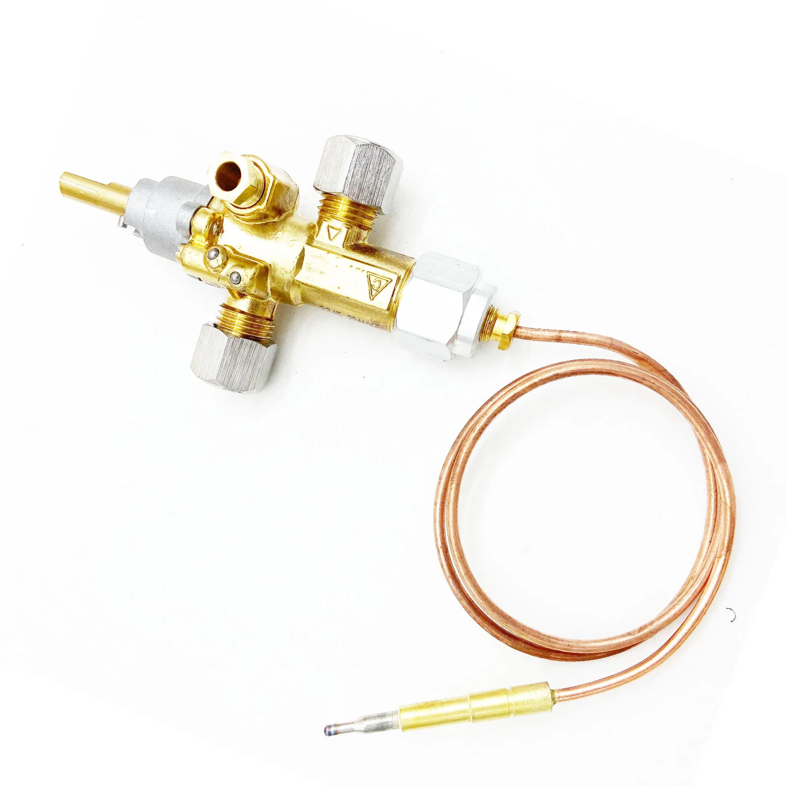 Lpg Gas Four Head Stove Parts Gas Valve With Thermocouple 900mm M9x1