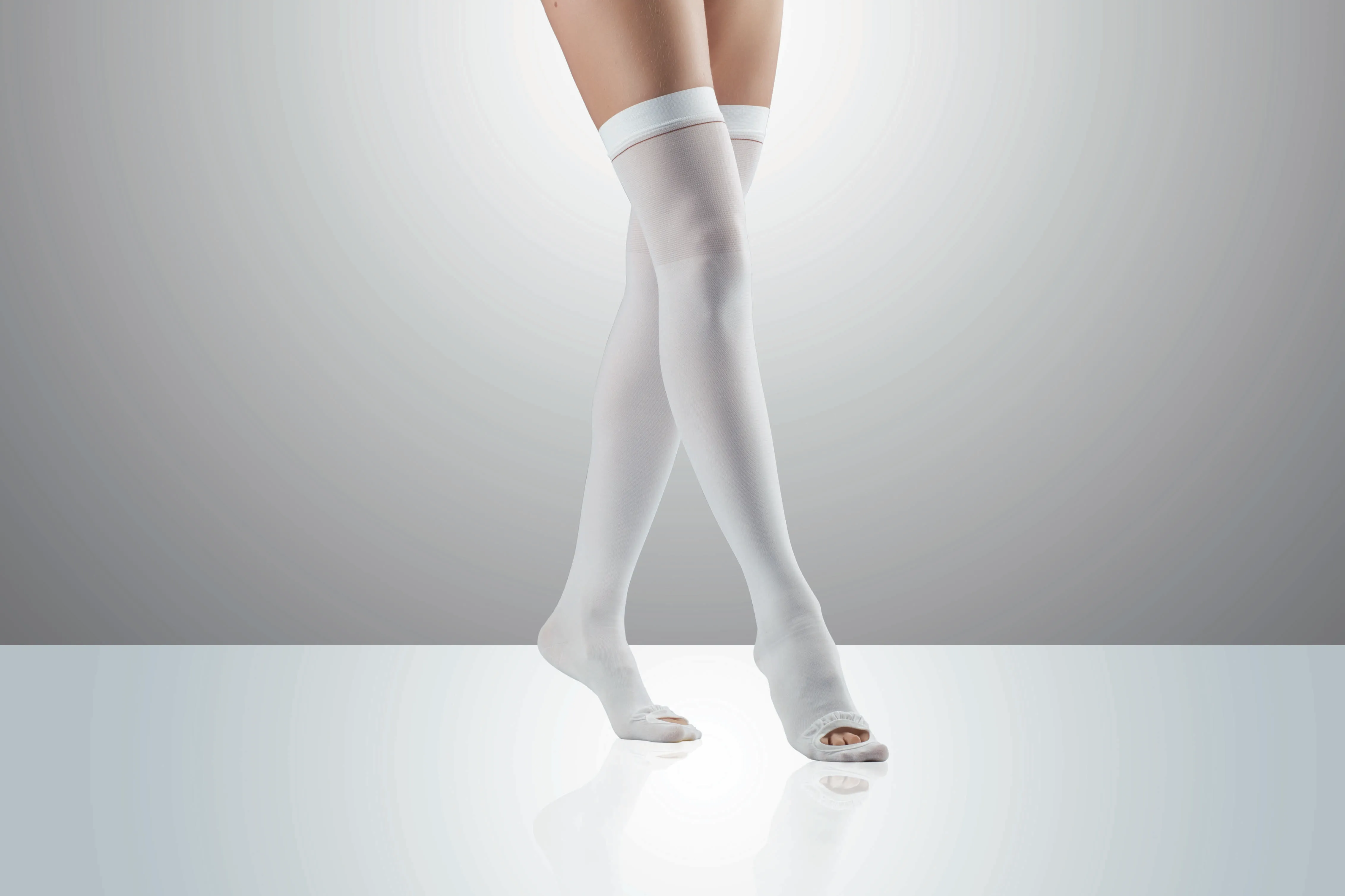 Ultra Soft Antiembolism Stocking W/ Waist Belt Hospital Socks With