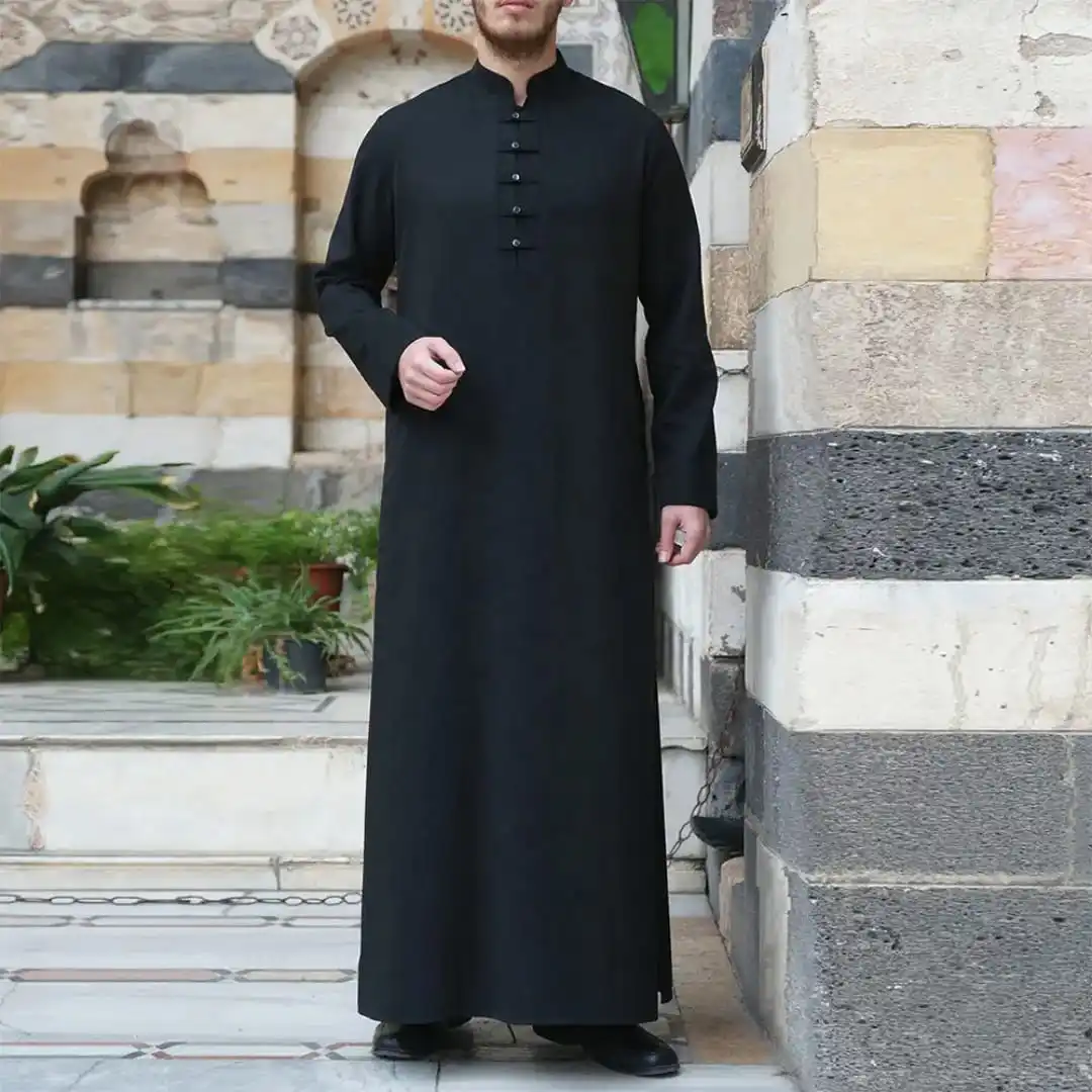 Custom Thobe Men Jubba Hot Selling Premium Custom Men Muslim Breathable Thobe Men ...