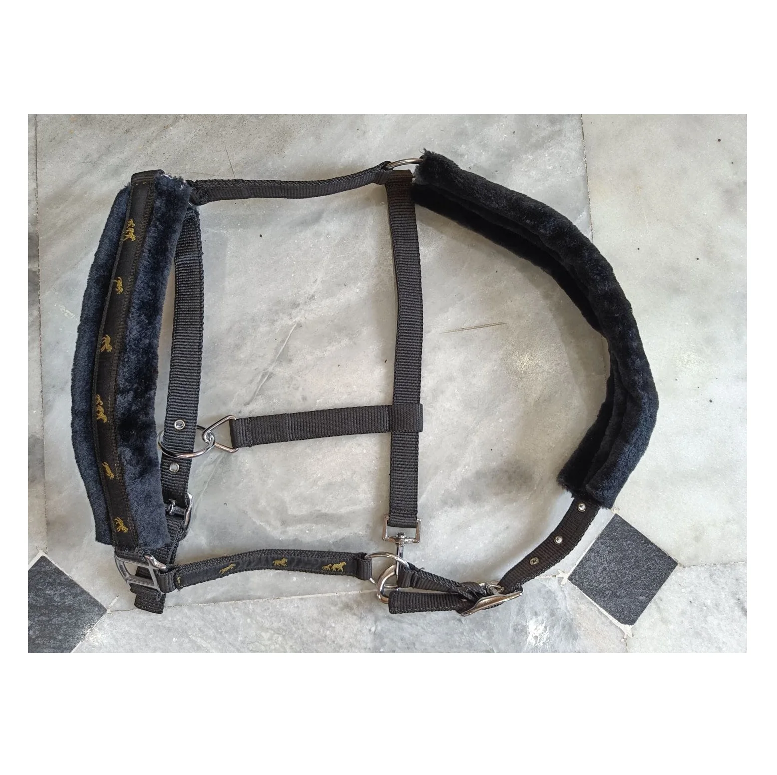 2022 Best Quality Fleece Padded Adjustable Horse Halter With New Design