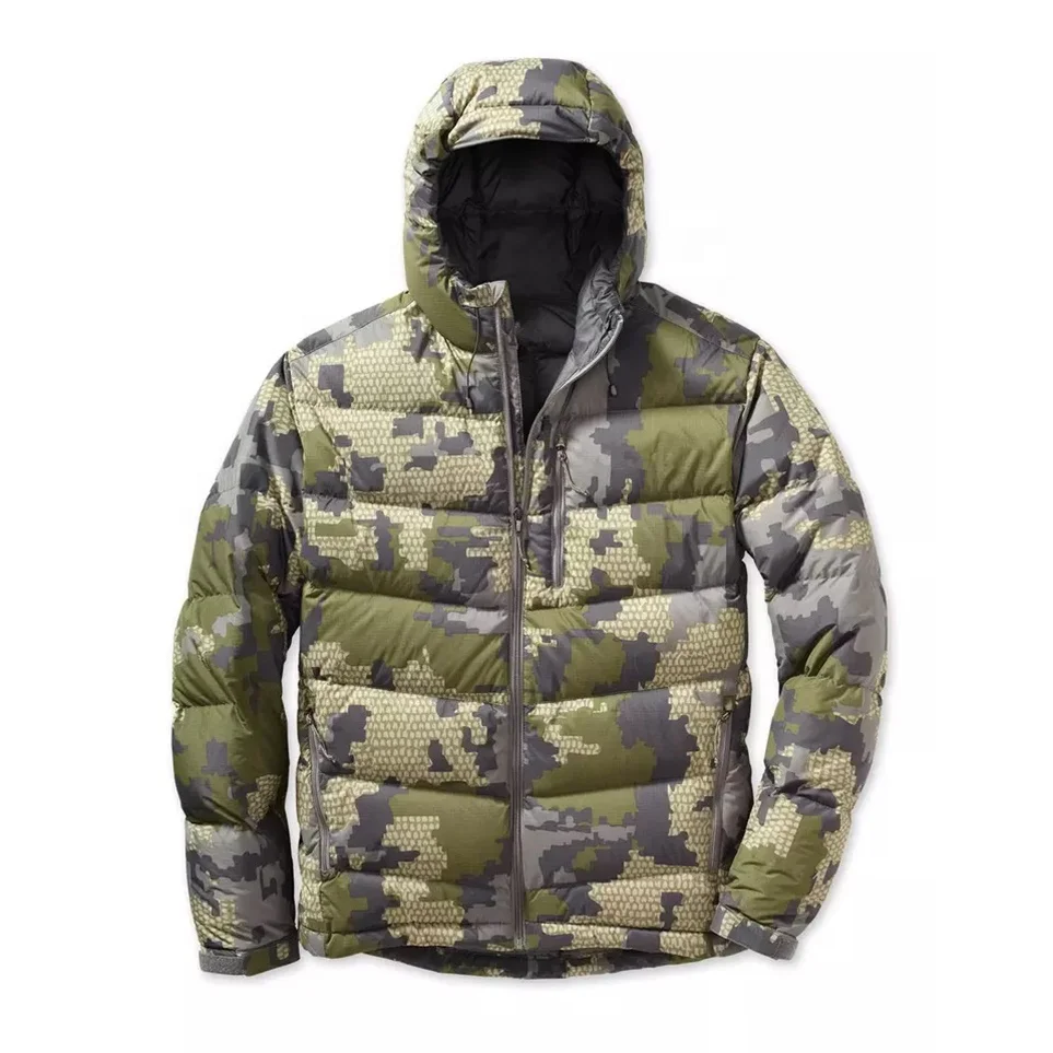 Outdoor Custom Made Design High Quality Jungle Hunting Puffy Jacket