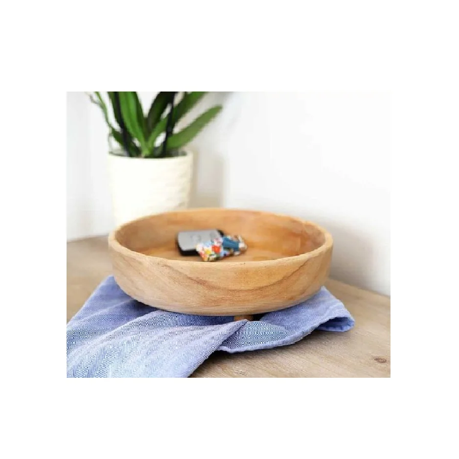 Wooden Dough Bowls Wholesale For Candles Home Decoration Custom Rustic