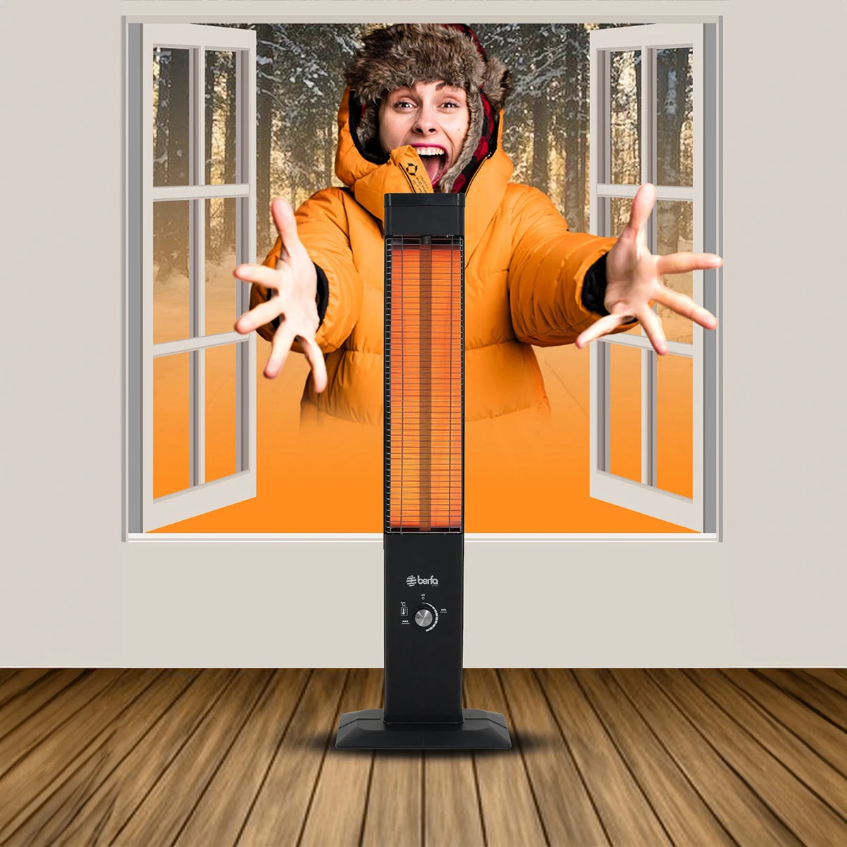 Electric Heater, 1500 W, Plastic - detail 2