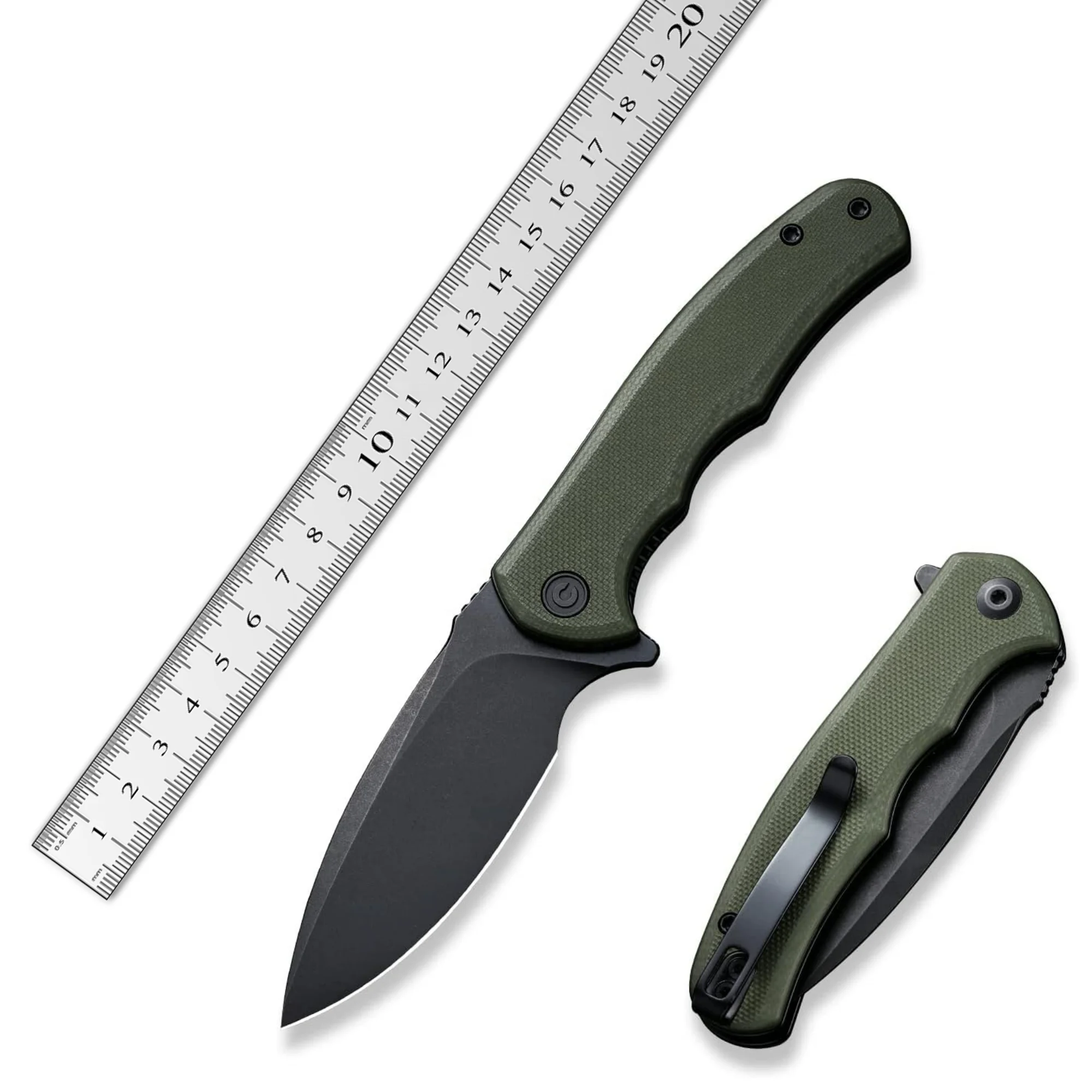 8.5 Cm Black G10 Handle D2 Black Titanium Plating Edc Pocket Folding