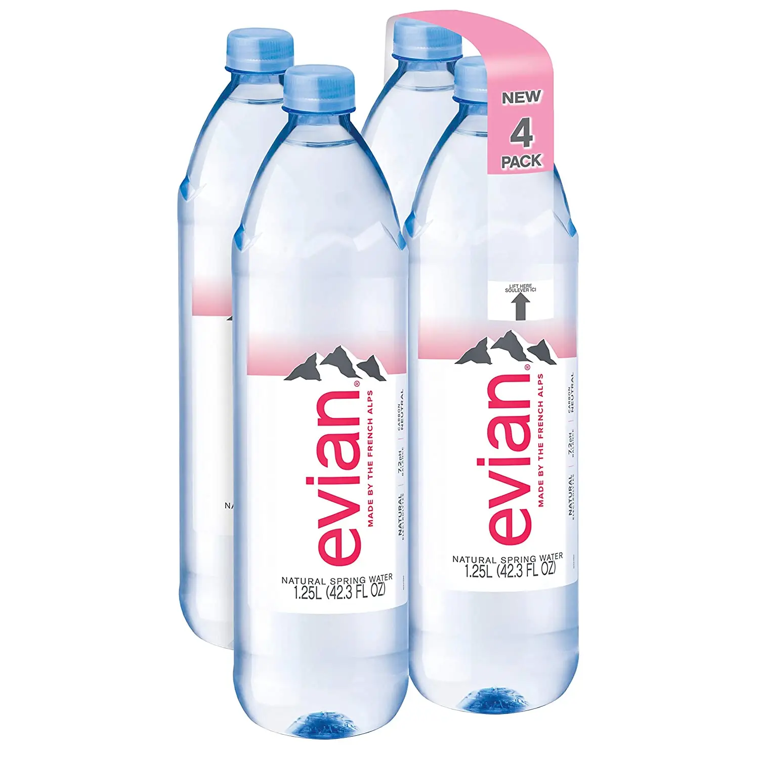 Evian Natural Mineral Water In 330ml,500ml,750ml,1l,1.5l Pet Bottles