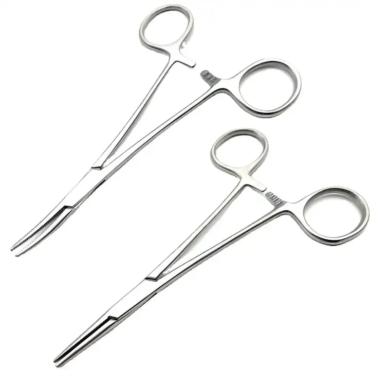 Mowell Surgical Straight Hemostatic Mosquito Forceps Medical Curved ...